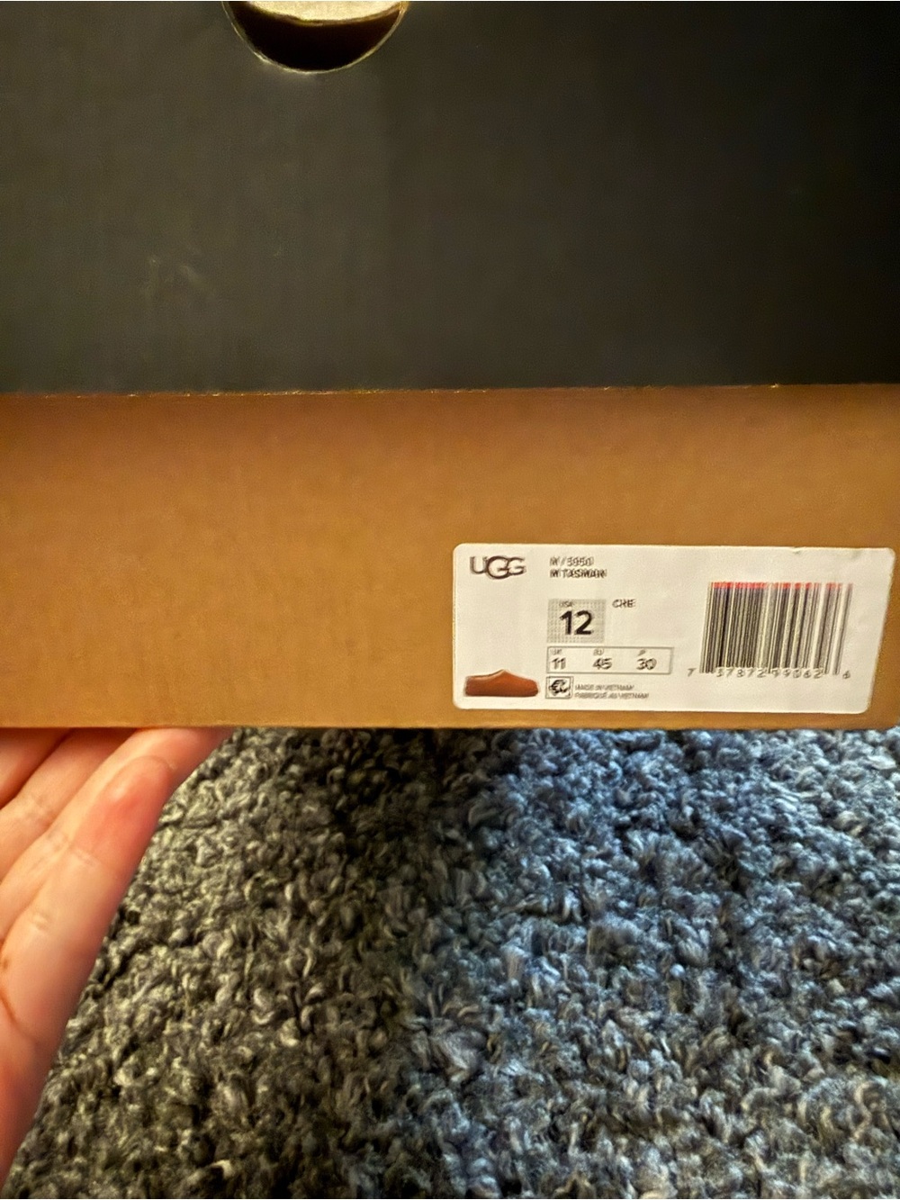 UGG Chestnut Brown Suede Slip-On Slippers - Picture 3 of 3